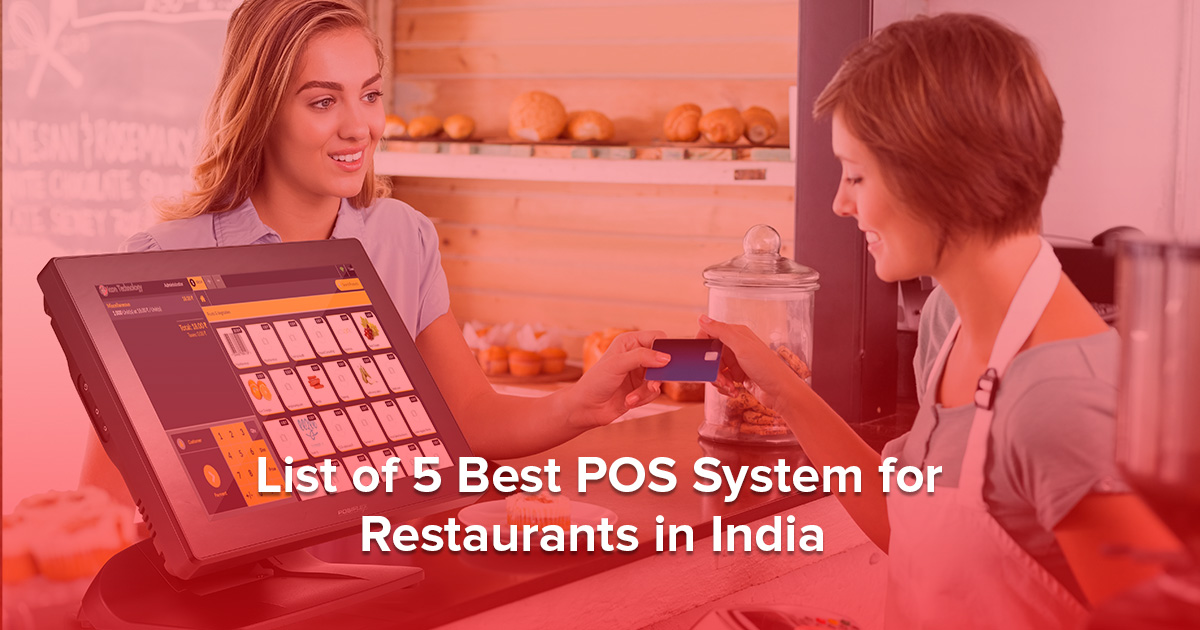 Best POS system for restaurant in India